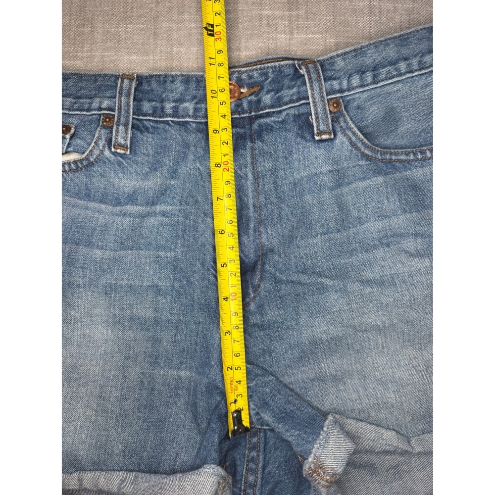 J.Crew Womens Denim Shorts Medium Wash Rolled Cuff 100% Cotton Blue Size 30‎ - Picture 11 of 12